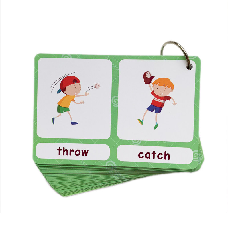 100組の反対語フラッシュカード 英語語彙カード 子供向け  - Kid Educational のレビューと価格