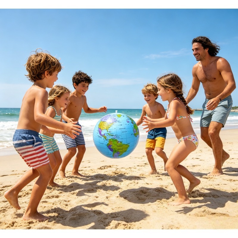 16インチ（30cm）膨らませる地球儀ビーチボールおもちゃ、 - Educational Globe For Kids のレビューと価格