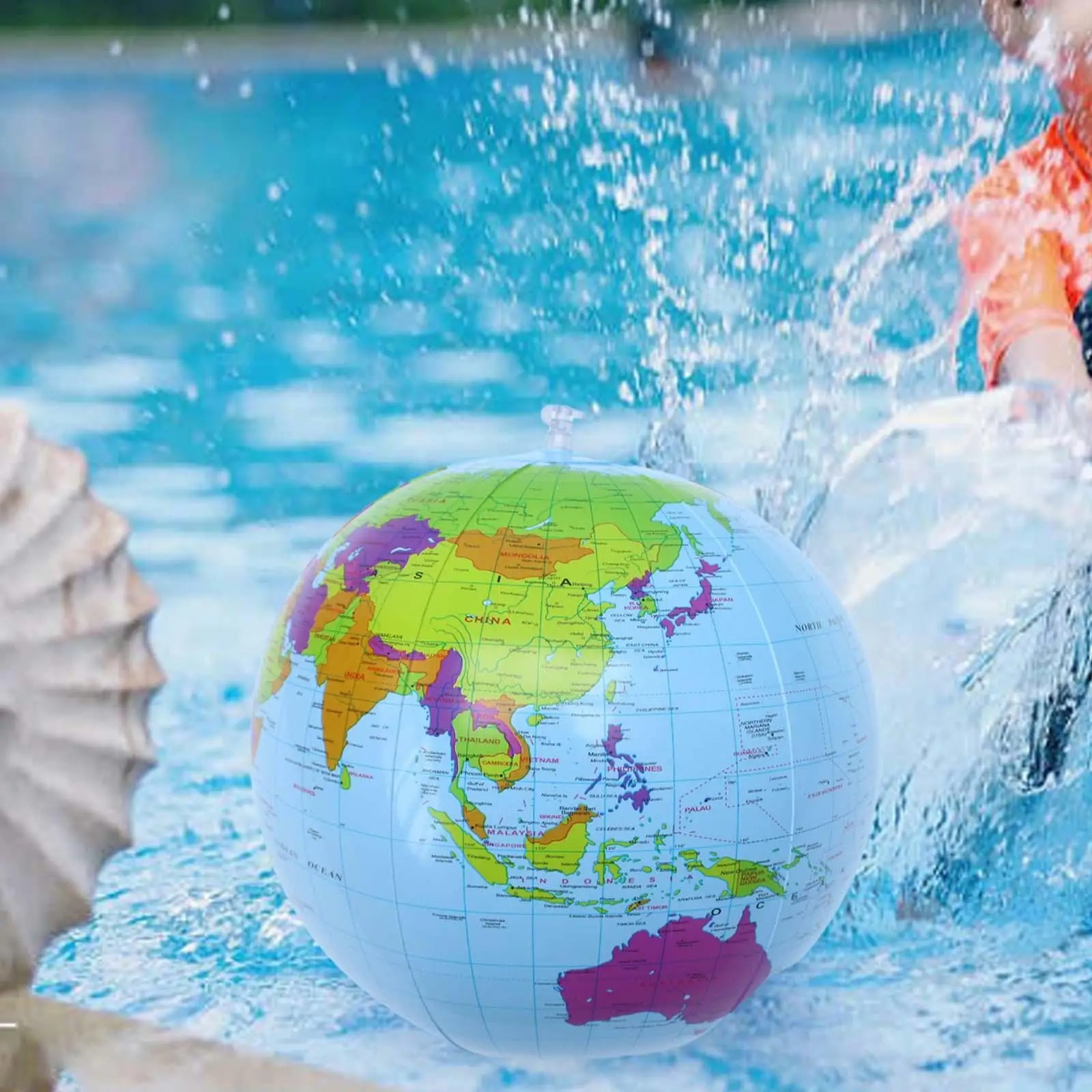 16インチ（30cm）膨らませる地球儀ビーチボールおもちゃ、 - Educational Globe For Kids のレビューと価格