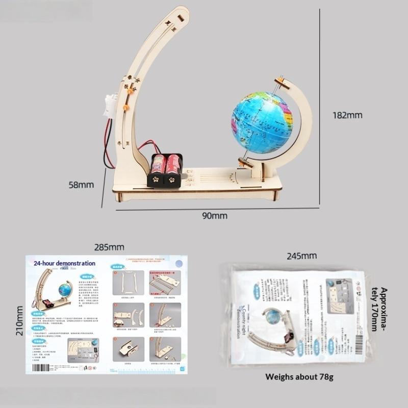 1セットSTEM教育用地球儀おもちゃDIY地球模型昼夜循環科 - Educational Globe For Kids のレビューと価格