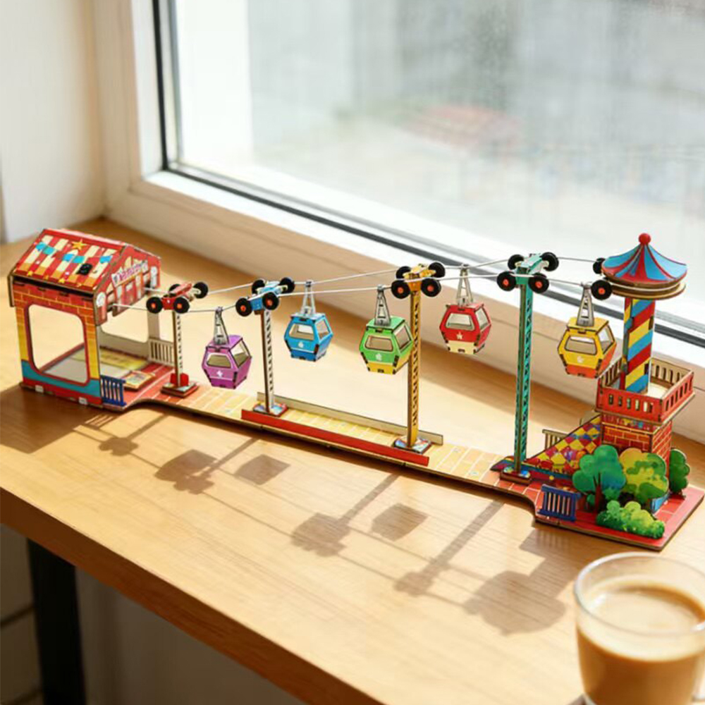 観光ケーブルカーモデル子供科学玩具 3D パズル STEM  - Kids Doctor Education のレビューと価格