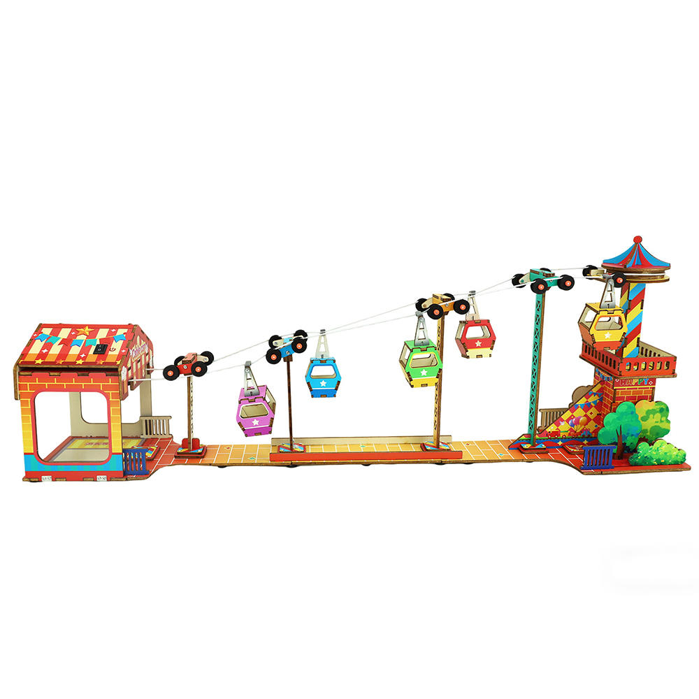 観光ケーブルカーモデル子供科学玩具 3D パズル STEM  - Kids Doctor Education のレビューと価格