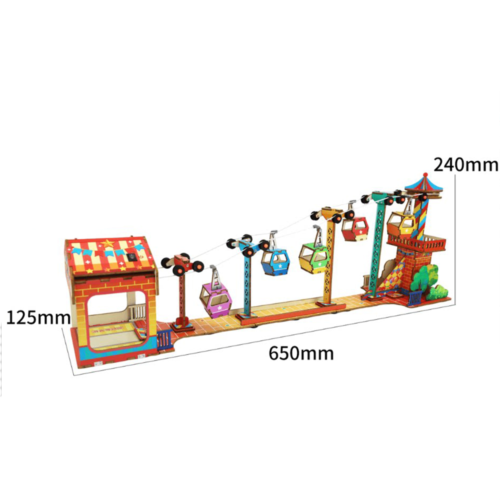 観光ケーブルカーモデル子供科学玩具 3D パズル STEM  - Kids Doctor Education のレビューと価格