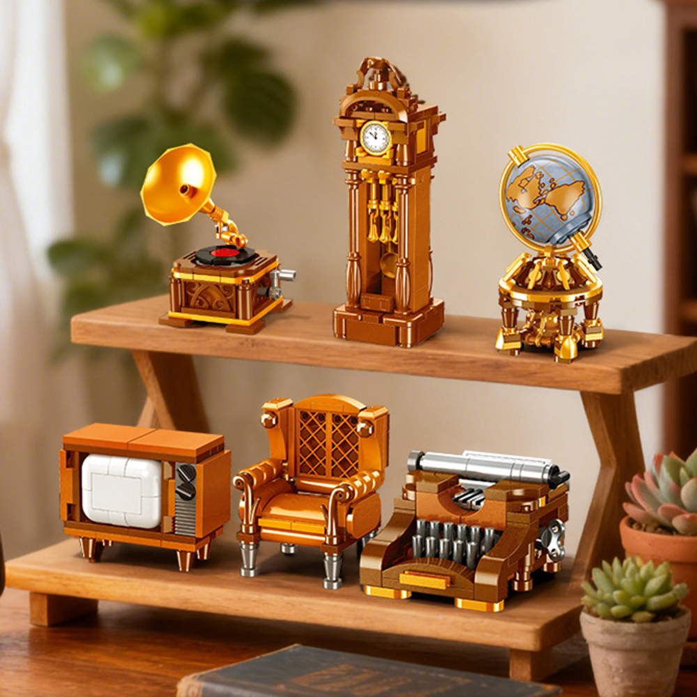 クラシックレトロアイデアブロックモデルタイプライターソファテ - Educational Globe For Kids のレビューと価格