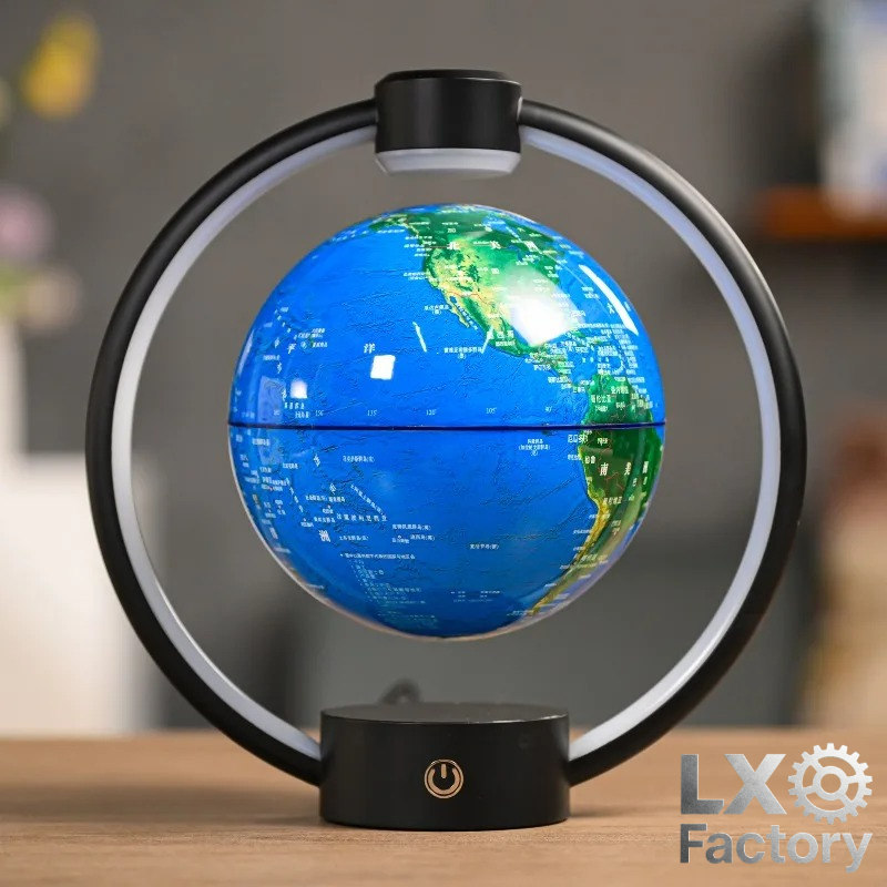 14cm空中浮遊地球儀360度回転 °   回転する世界地図 - Educational Globe For Kids のレビューと価格