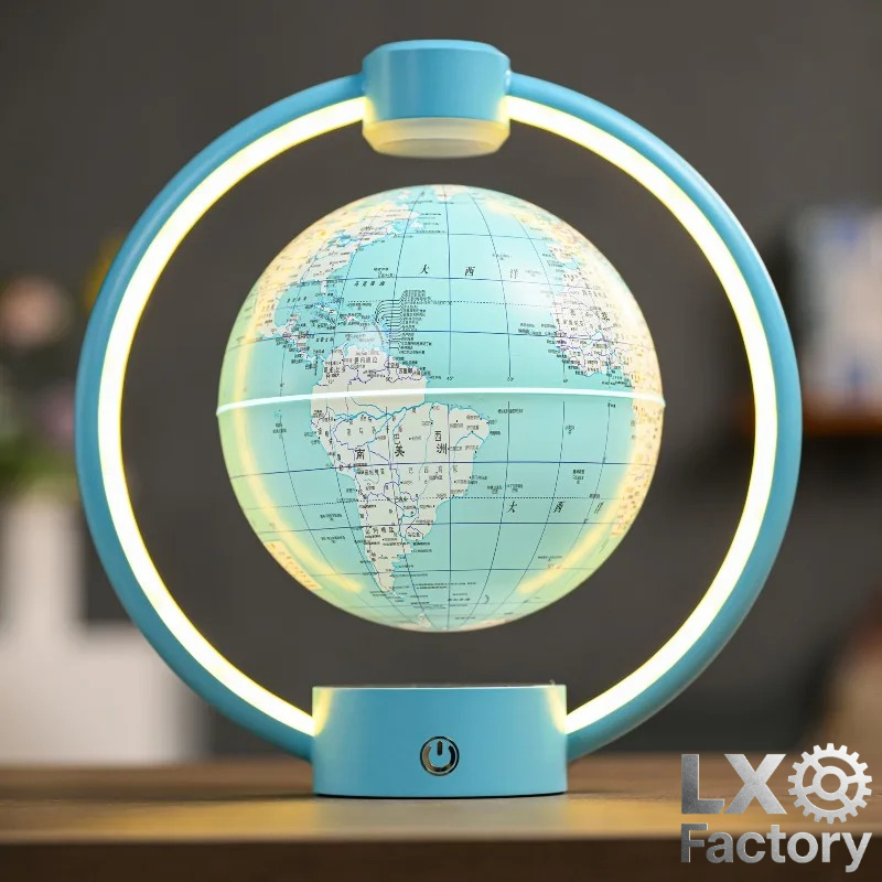 14cm空中浮遊地球儀360度回転 °   回転する世界地図 - Educational Globe For Kids のレビューと価格