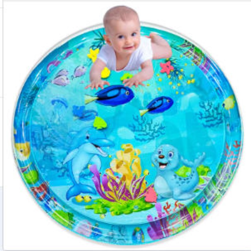 ベビーウォータープレイマットインフレータブルクッション PV - Kids Educational Mat のレビューと価格