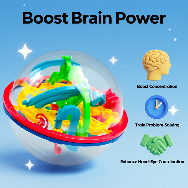 3D マジックボールラビリンス頭の体操スマートパズル 100 - Educational Globe For Kids のレビューと価格