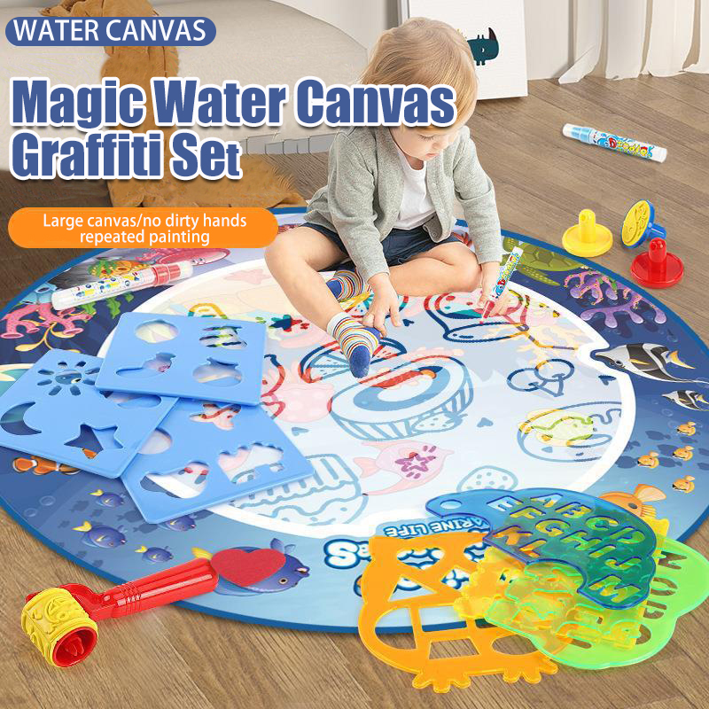 80 × 80 センチメートルマジック水描画マット着色落書き - Kids Educational Mat のレビューと価格