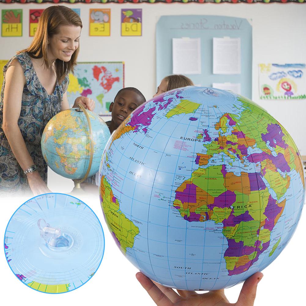 12/16 インチインフレートグローブビーチボールおもちゃ地 - Educational Globe For Kids のレビューと価格