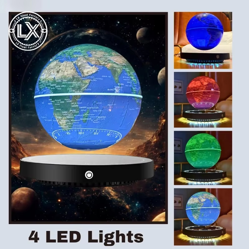 磁気浮遊地球儀 LEDライト付き地球儀 世界地図 ホームオフ - Educational Globe For Kids のレビューと価格