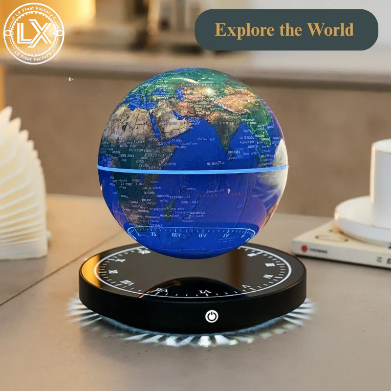 磁気浮遊地球儀 LEDライト付き地球儀 世界地図 ホームオフ - Educational Globe For Kids のレビューと価格