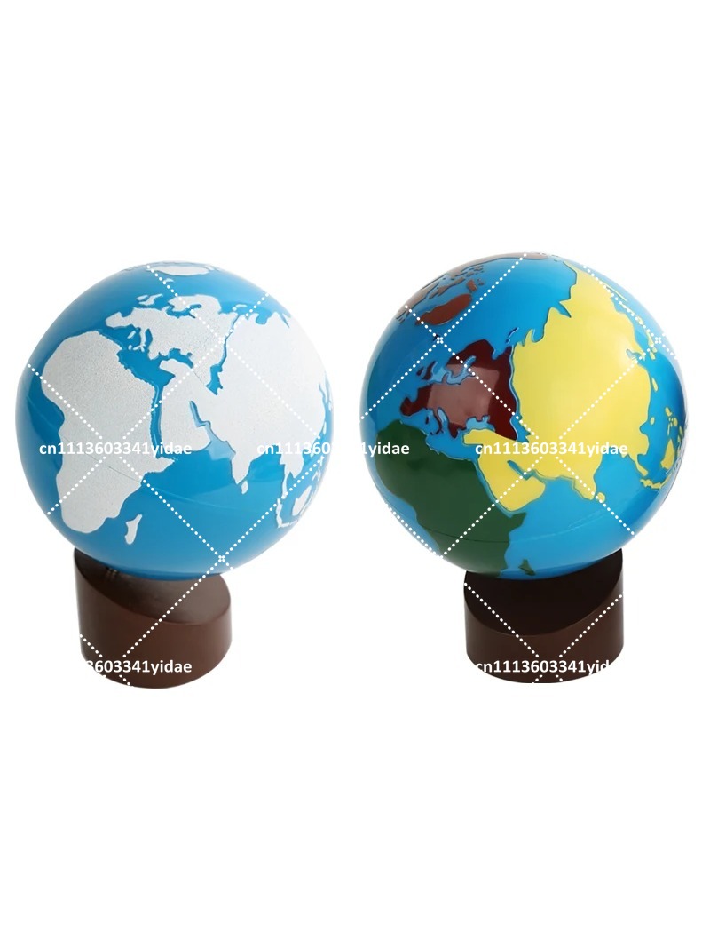 モンテッソーリ教育用地球儀セット - 大陸と海洋の砂地球儀  - Educational Globe For Kids のレビューと価格