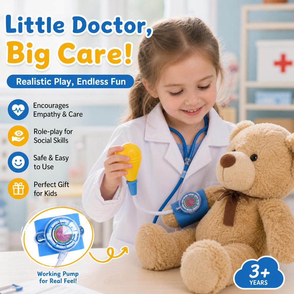 子供用お医者さんごっこセット - シミュレーション血圧計おも - Kids Doctor Education のレビューと価格