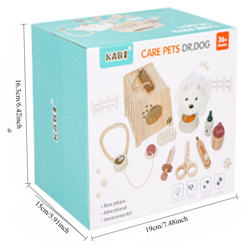 木製ペットドクターキット 子供用ごっこ遊び 医療ごっこ遊び  - Kids Doctor Education のレビューと価格