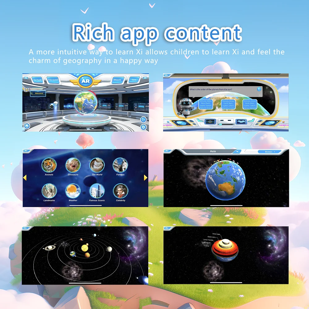 ARインタラクティブスマートグローブキッズ3Dポイントリード - Educational Globe For Kids のレビューと価格
