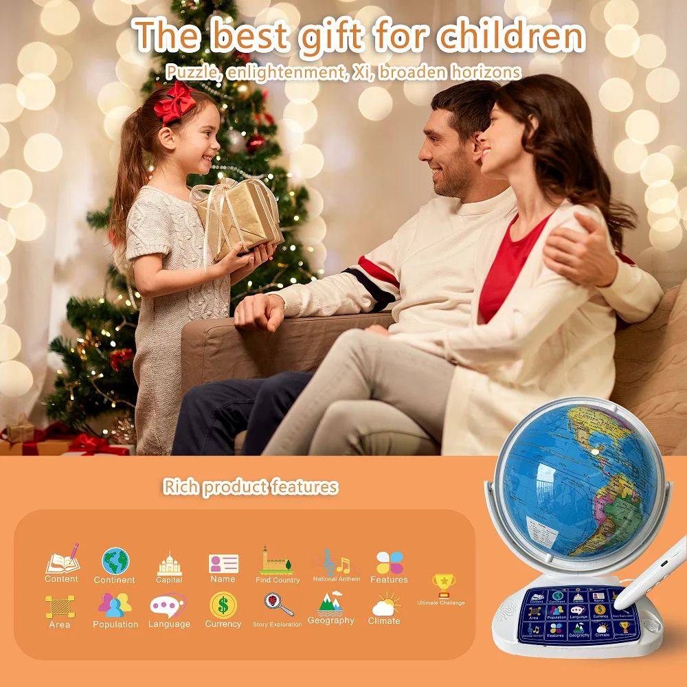ARインタラクティブスマートグローブキッズ3Dポイントリード - Educational Globe For Kids のレビューと価格